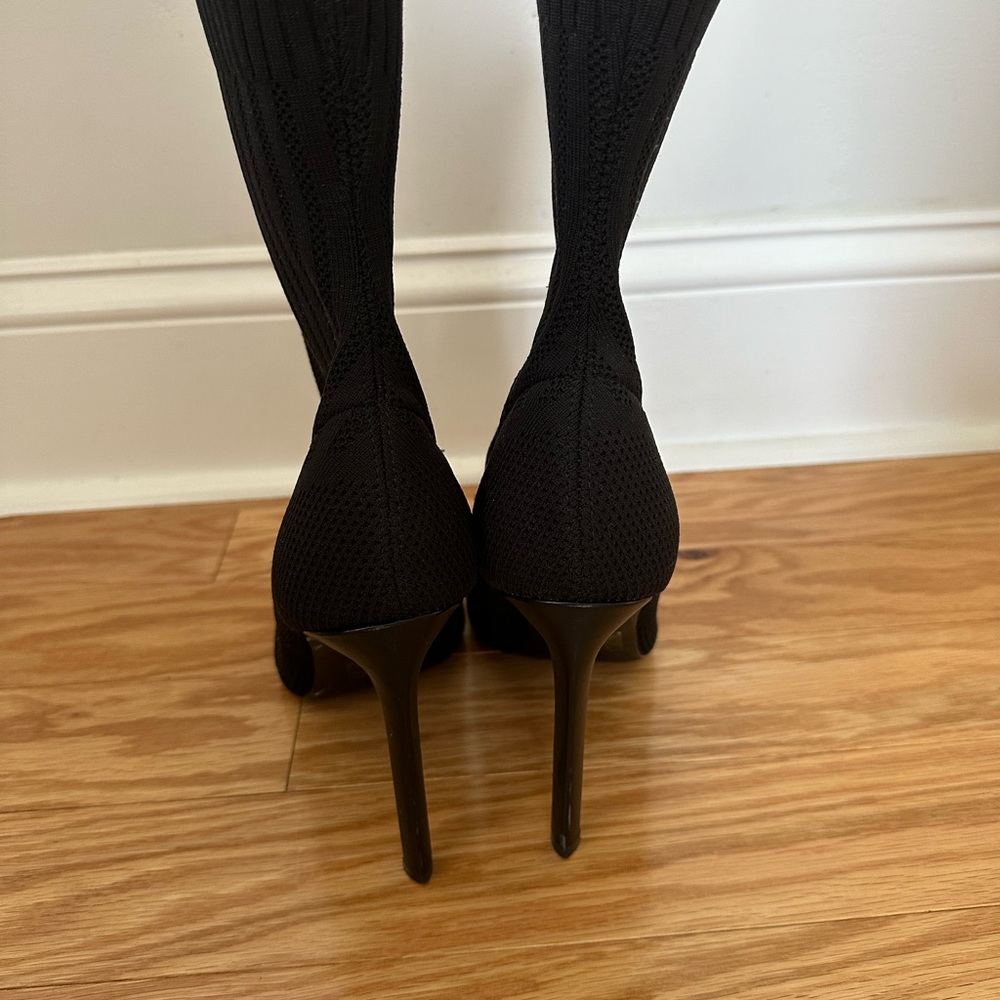 Worn Once Size 10 Steve Madden Sock Booties - image 3